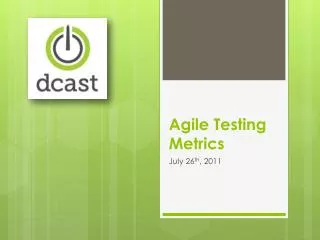 Agile Testing Metrics