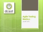 Agile Testing Metrics - slide 1