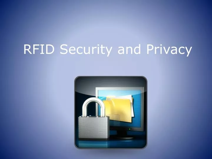 rfid security and privacy
