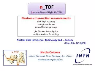 n _TOF ( n eutron Time-of-flight @ CERN)
