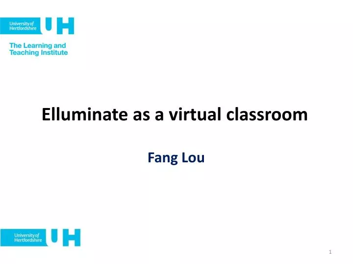 elluminate as a virtual classroom