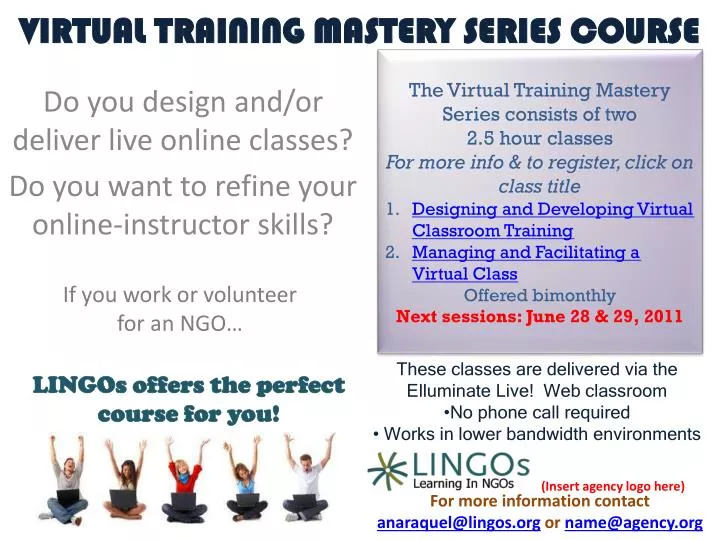 virtual training mastery series course