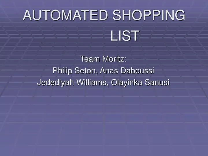 team moritz philip seton anas daboussi jedediyah williams olayinka sanusi