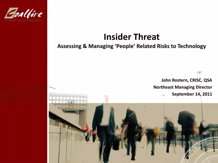 insider threat assessing managing people related risks to technology