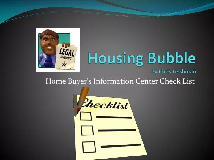 housing bubble by chris leishman