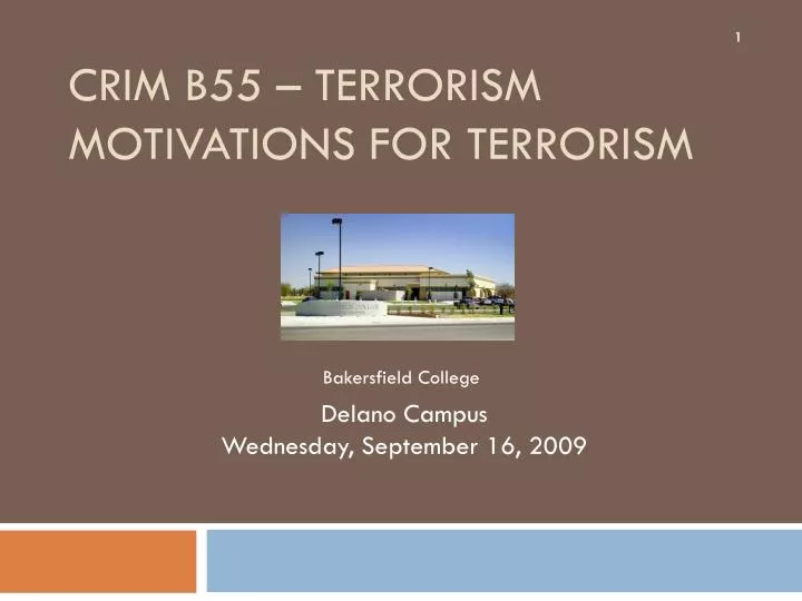 crim b55 terrorism motivations for terrorism