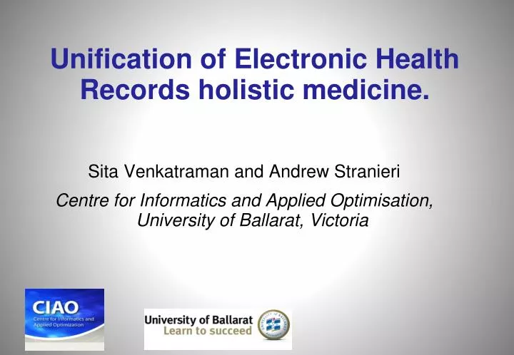 unification of electronic health records holistic medicine