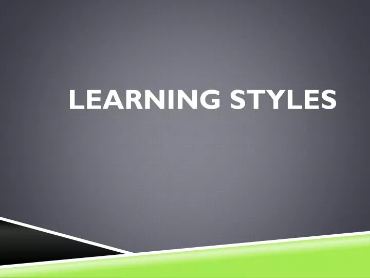 learning styles