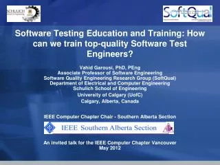 Software Testing Education and Training: How can we train top-quality Software Test Engineers?