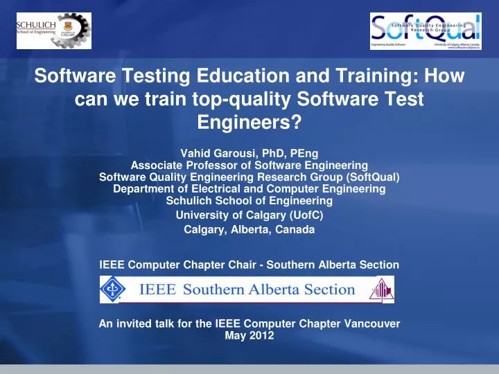 software testing education and training how can we train top quality software test engineers