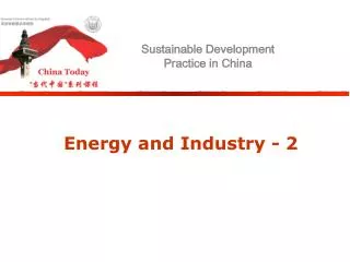 Energy and Industry - 2