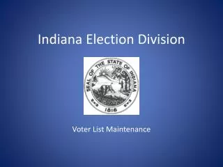Indiana Election Division