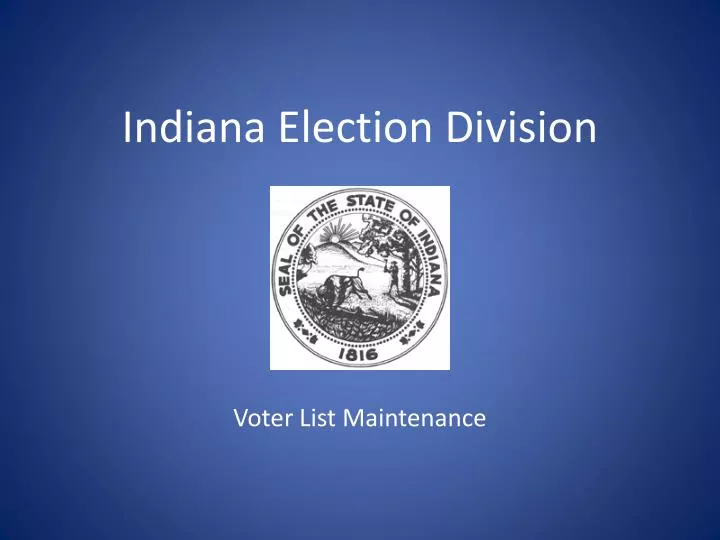 indiana election division