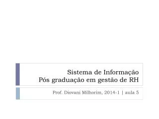 sistema de informa o p s gradua o em gest o de rh