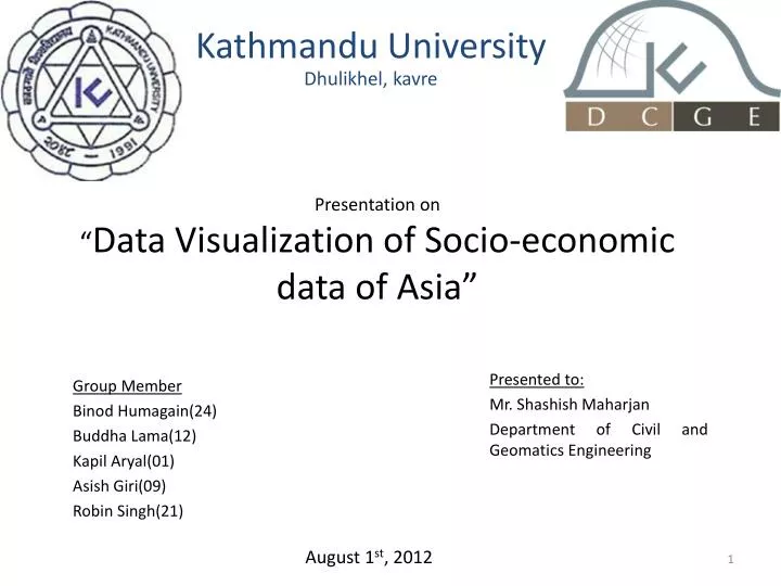 presentation on data visualization of socio economic data of asia
