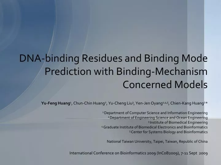 dna binding residues and binding mode prediction with binding mechanism concerned models