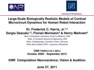 Large-Scale Biologically Realistic Models of Cortical