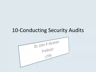 10-Conducting Security Audits