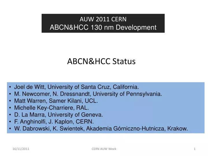 abcn hcc status