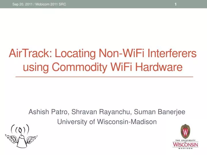 airtrack l ocating n on wifi interferers using commodity wifi hardware