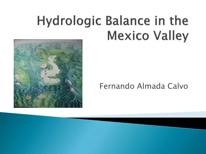 hydrologic balance in the mexico valley