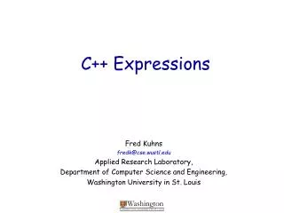 C++ Expressions