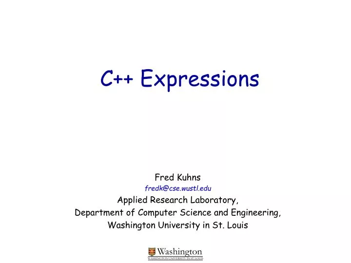 c expressions