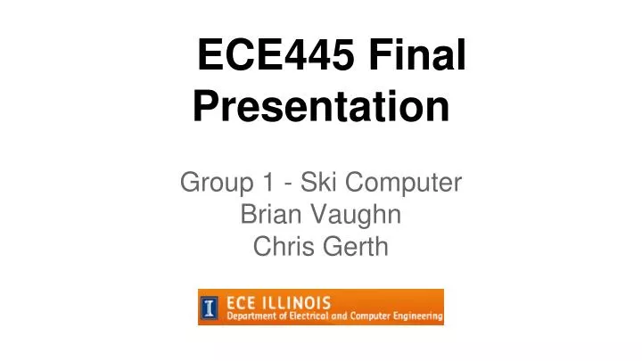 ece445 final presentation