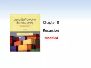 Chapter 8 Recursion