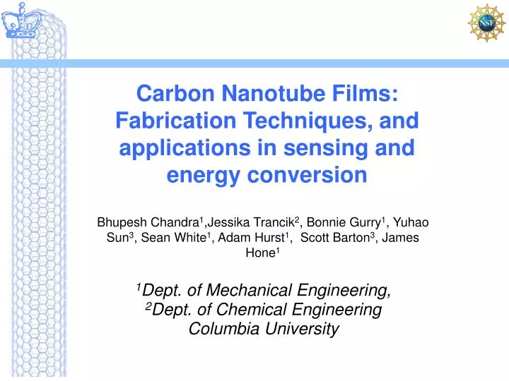 carbon nanotube films fabrication techniques and applications in sensing and energy conversion