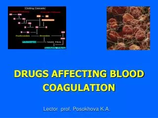 DRUGS AFFECTING BLOOD COAGULATION