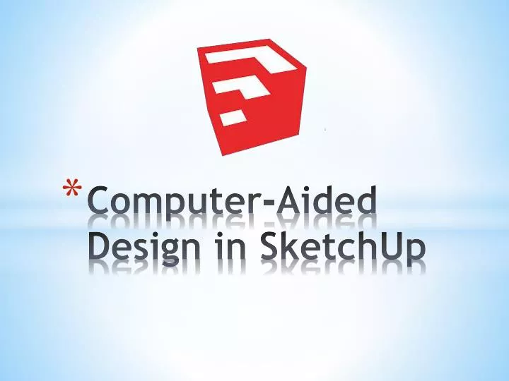 computer aided design in sketchup