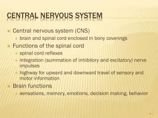 Central Nervous System