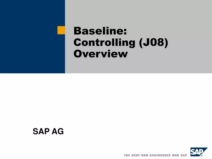 baseline controlling j08 overview