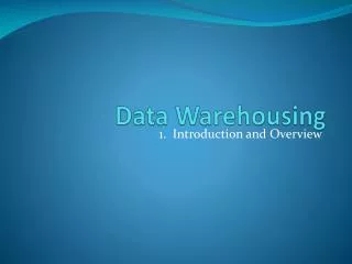 data warehousing