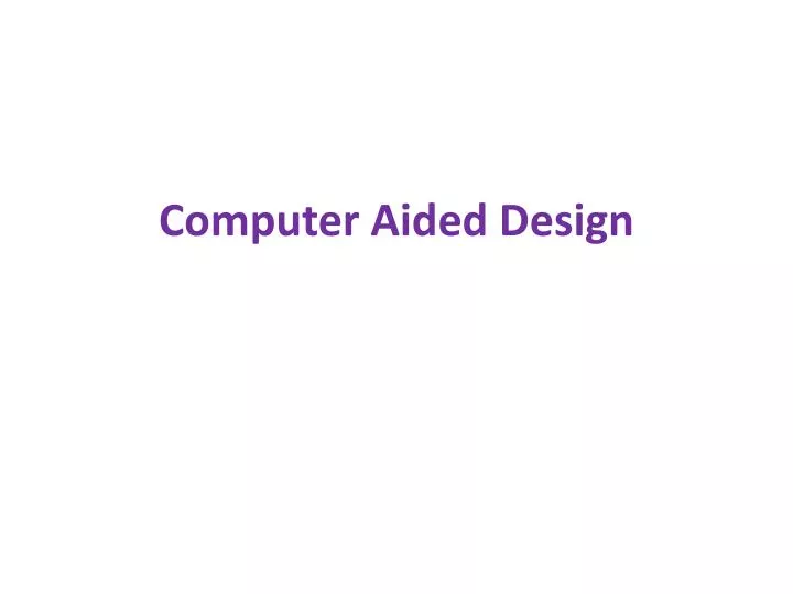 computer aided design