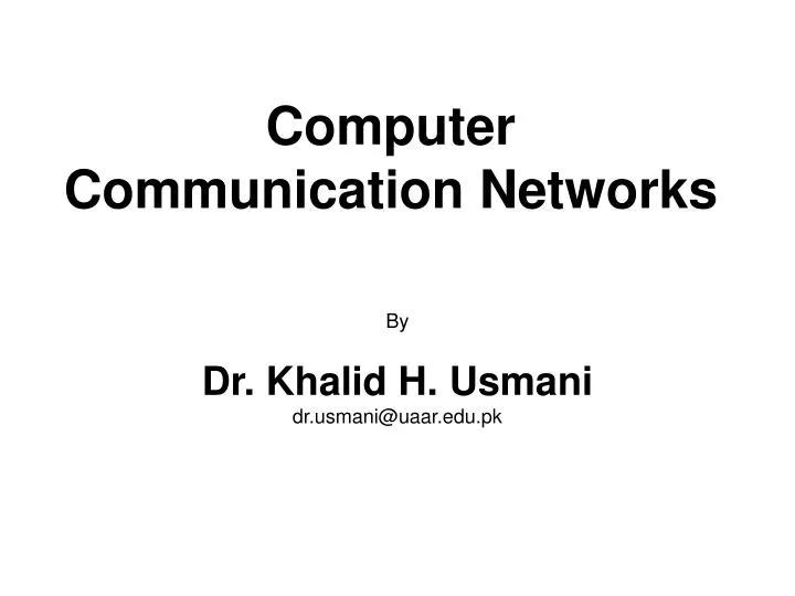 computer communication networks