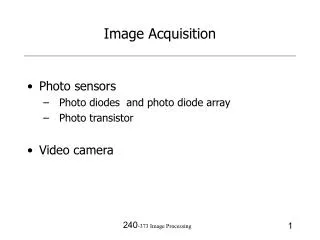 Image Acquisition