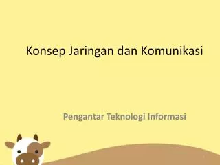 konsep jaringan dan komunikasi