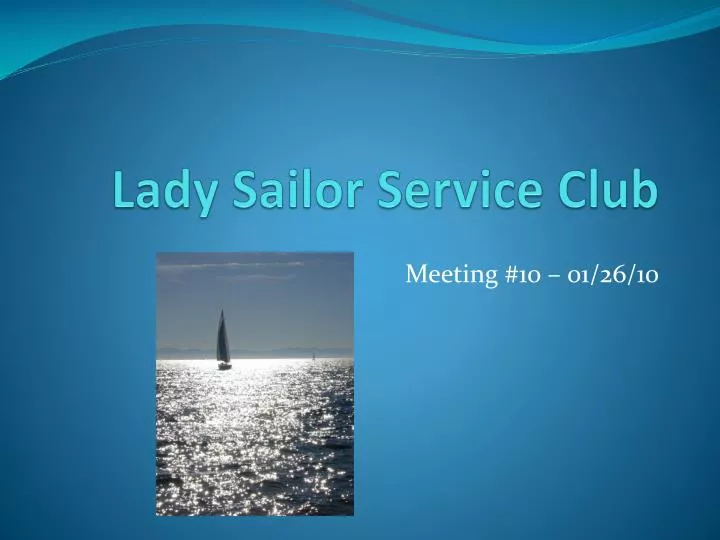 lady sailor service club