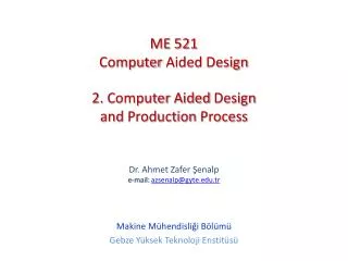 2. Computer Aided Design and Production Process