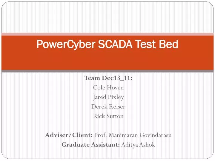 powercyber scada test bed