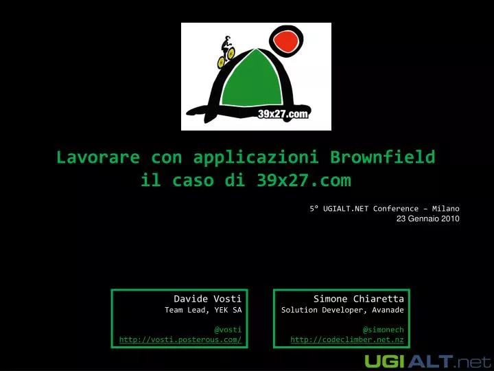 lavorare con applicazioni brownfield il caso di 39x27 com