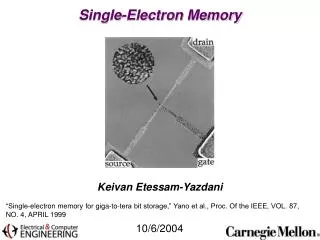 Single-Electron Memory