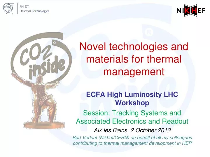 novel technologies and materials for thermal management