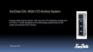 XenData SXL-5000 LTO Archive System