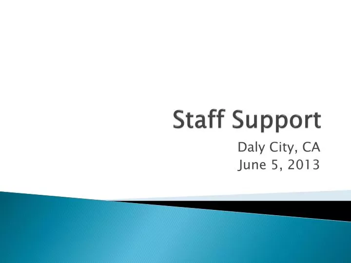 staff support