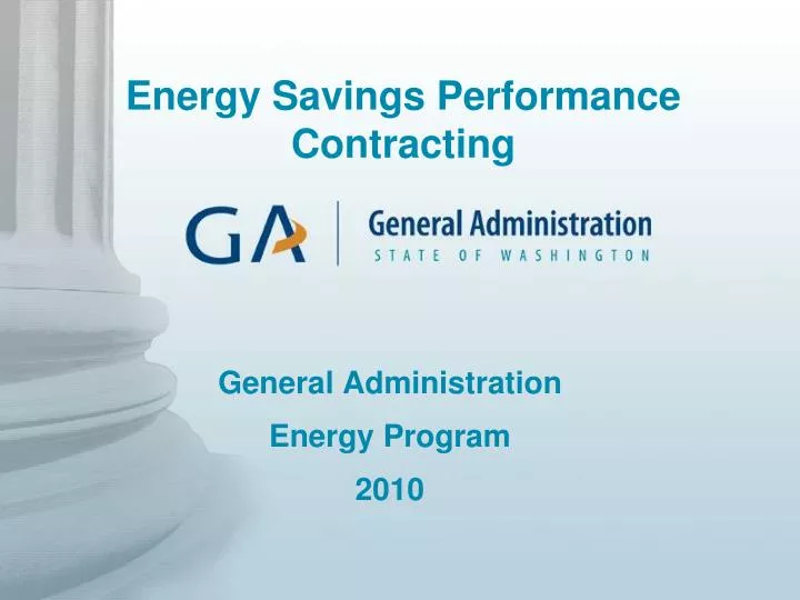 general administration energy program 2010