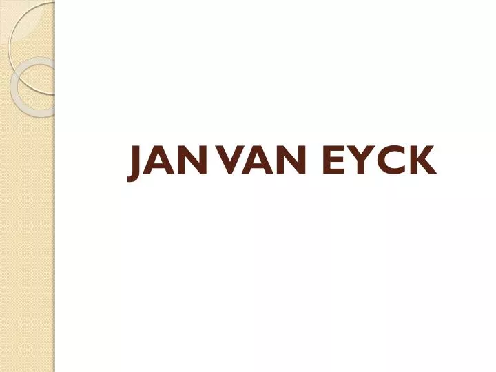 jan van eyck