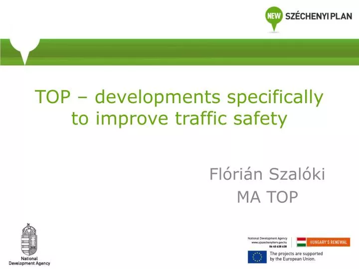 top developments specifically to improve traffic safety